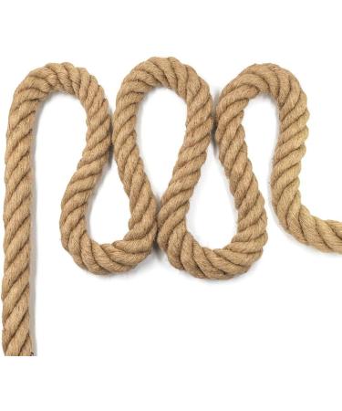 Aoneky 1 inch Jute Rope - Twisted Hemp for Crafts, Climbing, Hammock - 48 Feet - Buy Online on GoSupps.com