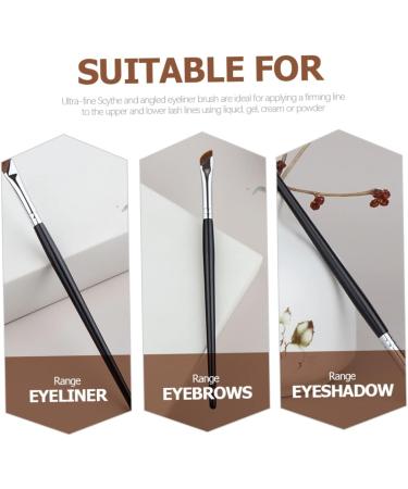 Baluue 4 Pcs Eyebrow Brush Eyeshadow Concealer Brush Eyeliner Brush Angled Eye Shadow Brush Wood - Buy Online on GoSupps.com