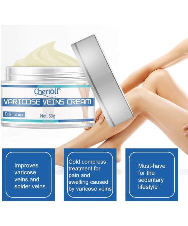 Varicose & Spider Veins Cream for Legs - Improve Blood Circulation, Varicose Care Ointment (50g) - Buy Online on GoSupps.com