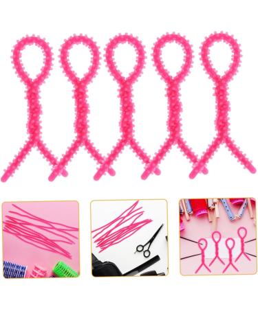 NOLITOY 5sets Perm Tools Curling Wand Hair Rollers Crimper Hair Tool Hair Curler Perm Rods Rosy 20pcs*5 - Buy Online on GoSupps.com