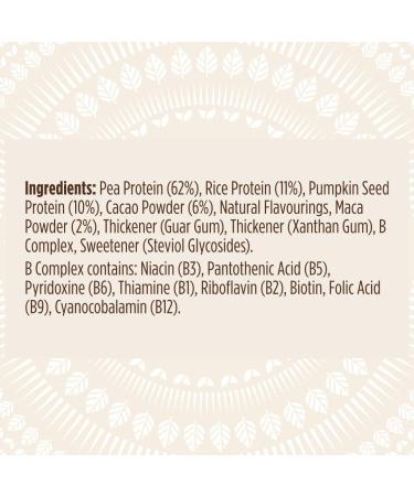 Pulsin - Cacao & Maca Vegan Supershake - 300g - Plant Based Vegan Energy Support Protein Powder - Gluten & Free Dairy Free Cacao & Maca 300 g (Pack of 1) - Buy Online on GoSupps.com