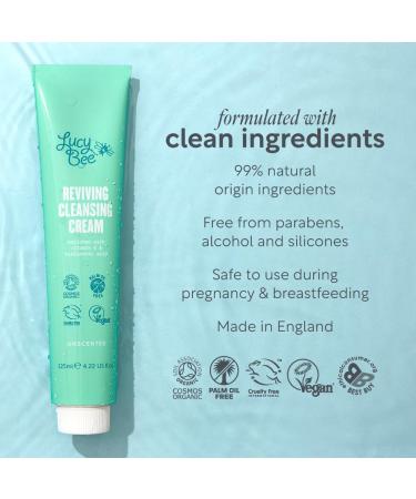 Reviving Cleansing Cream - Unscented Facial Cleanser for Sensitive Skin | Organic Vegan & Cruelty-Free Makeup Remover | 4.22 fl oz - Buy Online on GoSupps.com