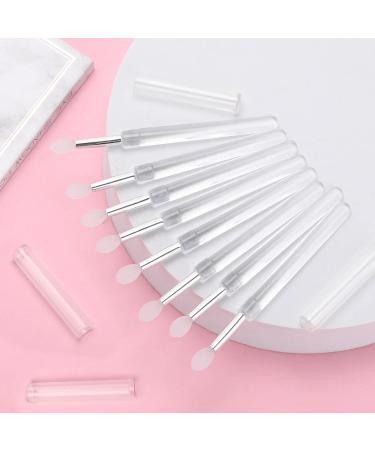 Allbests 32Pcs Silicone Lip Brushes with Covers Silicone Lipstick Applicator Brushes for Lip Gloss & Balm Eyeshadow Makeup - Buy Online on GoSupps.com