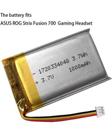 1000mAh 3.7V Battery Replacement for ASUS ROG Strix Fusion 700 Turtle Beach Stealth 700X/600X/600P/500P LucidSound LS15X JBL TOUR ONE & M2 Headsets - International Shipping Available - Buy Online on GoSupps.com