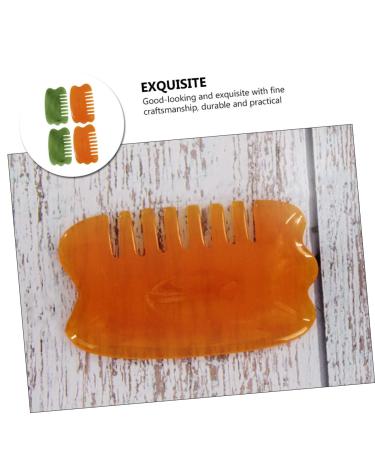 Magiclulu 4-Piece Sharp Massage Board & Hair Comb Set | Skin Care Resin Brushes & Body Massager | Enhance Your Relaxation & Hair Care Routine - Buy Online on GoSupps.com