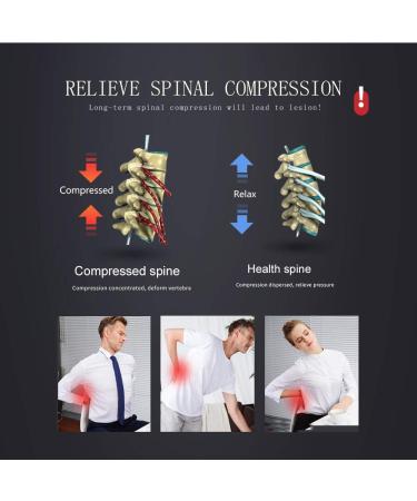 LEAMAI Decompression Back Belt | Back Brace for Lower Lumbar Support | Men & Women | Blue (Y01-S 25-36) - Buy Online on GoSupps.com