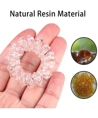 Spiral Hair Ties - 20 Waterproof Plastic Hair Coils for All Hair Types | Ponytail Holders for Women & Girls - Buy Online on GoSupps.com