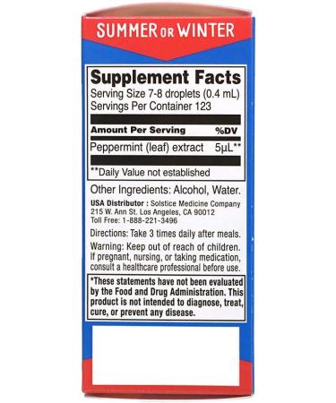 Ricqles Peppermint Oil Supplement for Healthy Digestion - 3 Bottles (1.69 fl. oz) - Buy Online on GoSupps.com