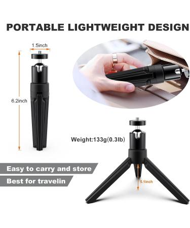Mini Projector Tripod Stand - 6.3 Inch Compact Desktop Stand with 1/4 Screw Ballhead for Cameras and Projectors | Compatible with Smooth 4, Osmo Mobile, Vimble 2 - Buy Online on GoSupps.com