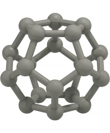 MCGMITT Teething Toy for Babies 6 Months - Baby Teether Ball Grasping Toy with Soft Sensory Texture - BPA-free Silicone Teether for Newborns - Greenish Grey - Buy Online on GoSupps.com