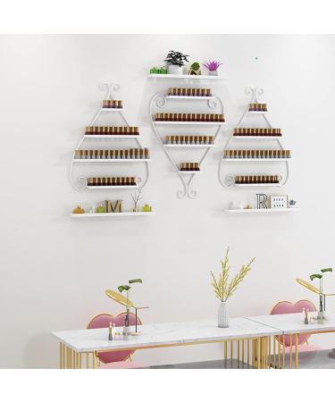  ZYFA Nail Polish Holder Wall Shelf Organizer Holder for Wall Display Nail Polish Rack Organizer Wall Mounted Essential Oil Holder 4 Tier Metal Floating Nail Polish Racks (Color : Gold  - Buy Online on GoSupps.com