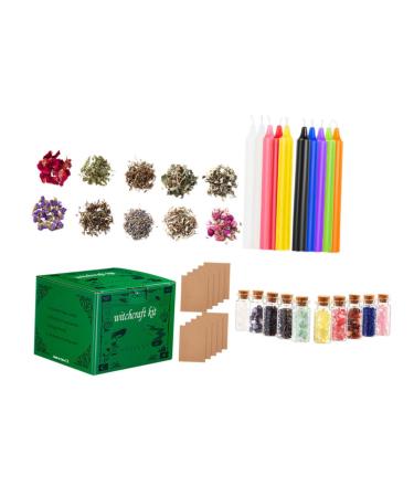 1 Set Witchcraft Candle Starter Witch Kit Witchcraft Mini Crystals Witchcraft Crystals Experienced Witch Accessory Rituals Wax Relaxing Bath Dried Flower Witch Tool