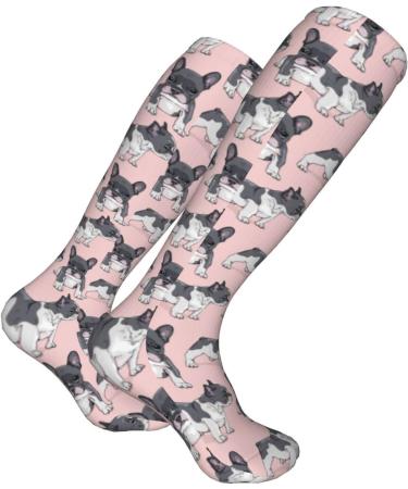 Shop French Bulldog Puppy Compression Socks for Men & Women - 15-20 mmHg Circulation Support for Running & Cycling - Buy Online on GoSupps.com