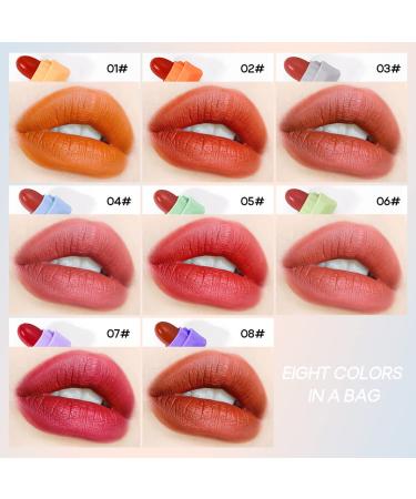 TheFellie Mini Candy Lipstick Set - 8 Pcs Monster Capsule Matte Waterproof Long Lasting Gift for Girls and Women - Buy Online on GoSupps.com