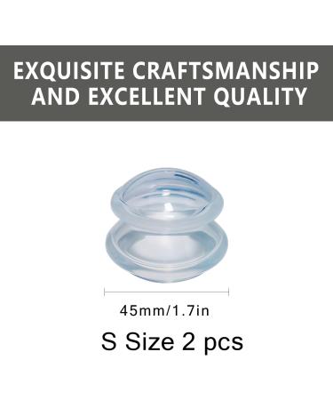 Silicone Cupping Set for Massage Therapy | Professional Transparent Massage Cups (2 x Small) - Buy Online on GoSupps.com
