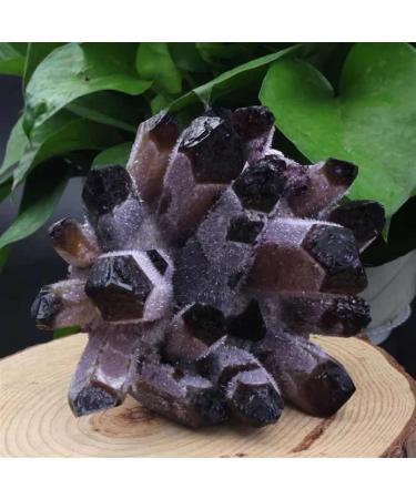 Natural Purple Phantom Quartz Stone Cluster Crystals Ornament 500g-650g 1pc HOMEZHOU 1PC 500g-650g - Buy Online on GoSupps.com