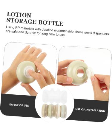 Beavorty 2 Sets travel bottle travel soap bottle press type lotion dispenser Daily Use Lotion Containers lotion jar Airless Pump Jar travel containers pp storage bottle white make up - Buy Online on GoSupps.com