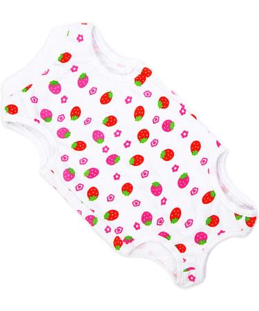 Selmai Medical Pet Shirt for Dogs & Cats - Soft Cotton E-Collar Alternative | Wound Protection & Nursing Clothing | Prevent Licking & Skin Diseases - Red M (Strawberry) - Buy Online on GoSupps.com