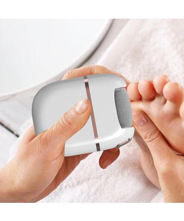 Shurzzesj Electric Callus Remover for feet | Rechargeable Electric Foot File Callus Remover Tools for Dead Skin Removal - Portable Electronic Pedicure Tools for Home Pedicure and Podiatry White - Buy Online on GoSupps.com