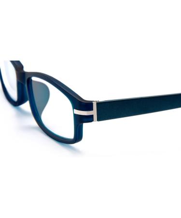 FILTRAL Reading Glasses for Women & Men - Square Full-Rim Design with Spring Temples 2.50 Diopters Blue/Black - 1 Pack - Buy Online on GoSupps.com