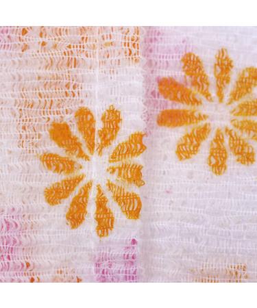 Easy Well USA Spa Exfoliating Body Shower Scrubbers - 12 Pack (Various Colors), Flower Design - Buy Online on GoSupps.com