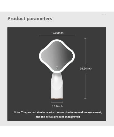 VIHELI LED Makeup Mirror with Light | Portable USB Rechargeable Vanity Mirror - Touch Screen Dimming (White) - Buy Online on GoSupps.com