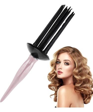 Curling comb styling tool for curly hair detangling roller brush curling comb nonslip professional hair brush for personal use at home light pink - Buy Online on GoSupps.com