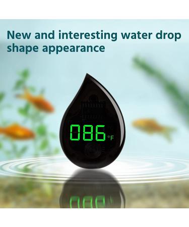 Aggforbl Aquarium Thermometer - Accurate Digital Display Fish Tank Temperature Sensor with LED - Low Energy Consumption - Ideal for Reptile or Fish Tanks - Buy Online on GoSupps.com