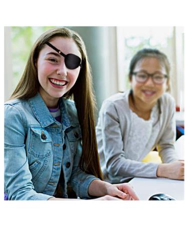 2PCS Adjustable Eye Patches for Amblyopia & Lazy Eye | Soft Medical Eye Patch Set - Black & Leopard Print for Kids & Adults - Buy Online on GoSupps.com