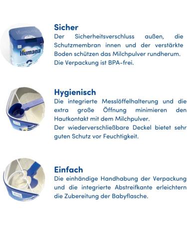 Humana Children's Milk Powder 1+ | Nutrient-Rich Drink for Toddlers | 650g - Perfect for Meals or Occasional Use - Buy Online on GoSupps.com
