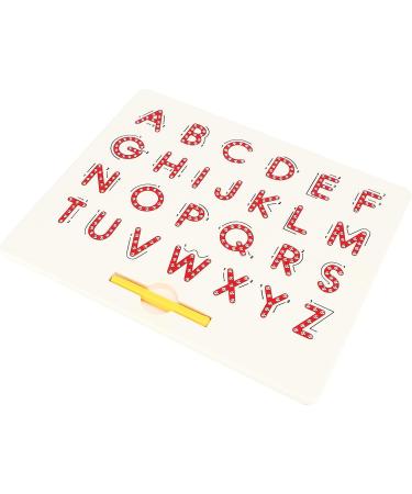 Magnetic Alphabet Sign Board - Educational ABC Letters Drawing Board for Kids | Preschool Gift in Red - Buy Online on GoSupps.com