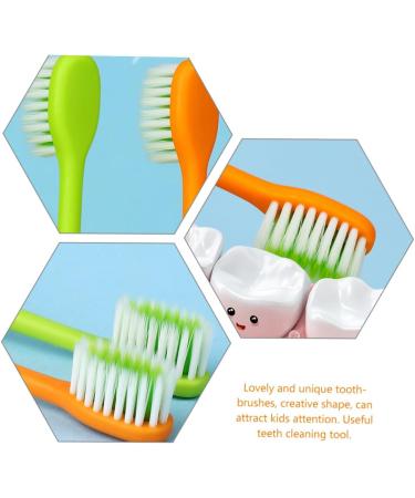 Skisuno 4-Piece Carrot Toothbrush Set | Whole Mouth Dental Care for Kids | Brightening & Thorough Cleaning Oral Care - Buy Online on GoSupps.com