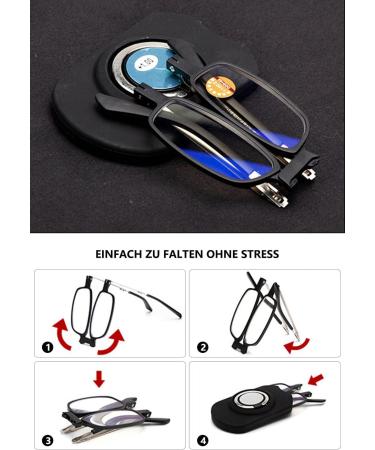 Buy Lanomi Foldable Reading Glasses with Blue Light Filter - Ultra-Light Portable Anti-Blue Light Aid for Men & Women - Hard Case Included - Pink 1.5x - Buy Online on GoSupps.com
