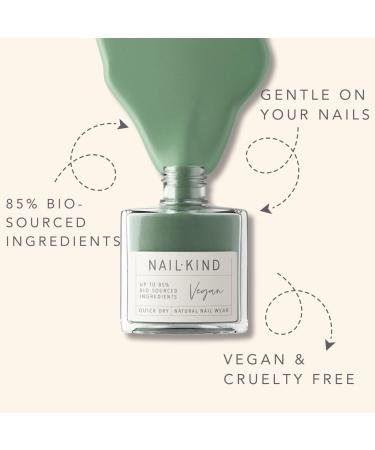 NAILKIND Green Daze Khaki Nail Polish - Vegan & Peta Certified - Long Lasting & Chip Resistant - 8ml - Buy Online on GoSupps.com