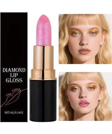  Qfdiwr Sparkling Gloss Long-Lasting Waterproof Makeup Shiny Tinted Lip Balm for Women | For Wedding Party Banquet Social Special Occasions Birthday - Buy Online on GoSupps.com