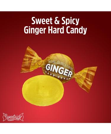 Bulk Ginger Candy for Nausea Relief | 2 lbs Individually Wrapped Natural Flavor Candy for Pregnancy & Upset Stomachs - Buy Online on GoSupps.com