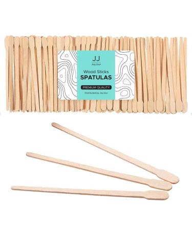 JoyJour Brow Wax Sticks Small Wax Spatulas Applicator Wood Craft Sticks for Hair Removal Eyebrow Lip, Nose Wax Applicator Sticks (100 Count)