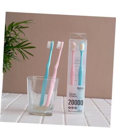 Mobestech 4-Piece Nylon Toothbrush Set with Dental Floss - Gum Care Toothbrushes for Adults & Pregnant Women - International Shipping Available - Buy Online on GoSupps.com