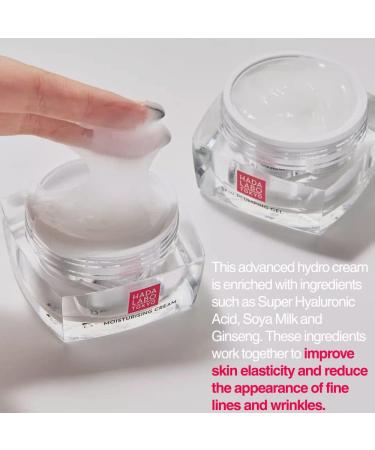 Hada Labo Tokyo Anti-Aging Oval V-Lift Hydro Cream Face Moisturizer with Super Hyaluronic Acid Soya Milk and Ginseng for Firming Hydrating and Rejuvenating Effects - Fragrance Free - Buy Online on GoSupps.com