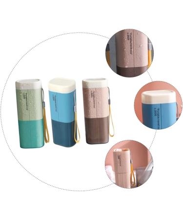 Anneomas 3-Piece Toothbrush Storage Box Set | Portable Travel Toothbrush & Toothpaste Holder | Ideal for Excursions - Buy Online on GoSupps.com