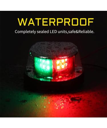 DDL Boat Navigation Light LED Marine Bow Light Front Warning Light for Pontoon Fishing Boat  Black - Buy Online on GoSupps.com
