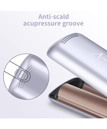 32mm Aima Beauty Twins Mermaid Hair Waver - Anti-Scald Curling Iron for Beach Waves | 1.25 Inch Dual Barrel | Fast 15S Heating - Perfect for All Hair Types (Light Purple - Buy Online on GoSupps.com