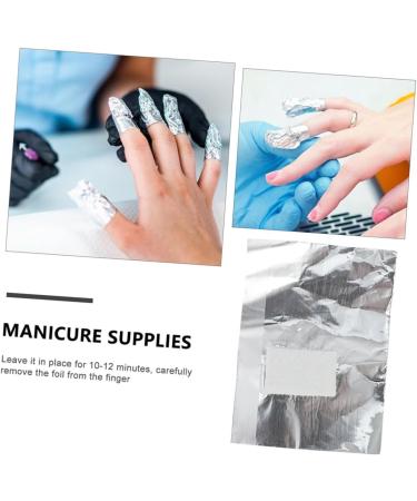 300 pi ces Nail Polish Remover Wraps Gel Foil Pads With Cotton For Semi Permanent Gel Polish Soak Off And Nail Care - Buy Online on GoSupps.com