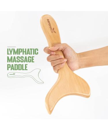 AIFEIVICO Wood Therapy Massage Tools & Dry Brush 2 Kit for Anti Cellulite Lymphatic Drainage | Body Brush, Massage Paddle, Gua Sha | Maderotherapy Set - Buy Online on GoSupps.com