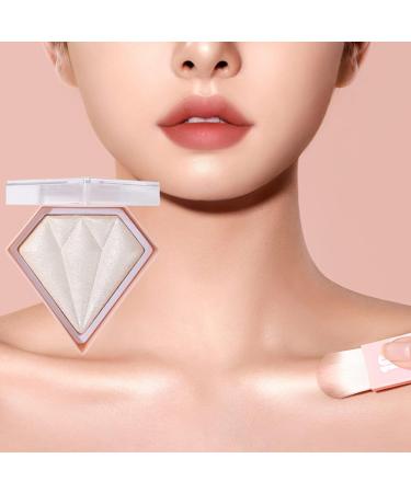 Shimmery Diamond Highlighter Palette - Pearl White #01 - 1.00g - Waterproof & Long Lasting - Buy Online on GoSupps.com