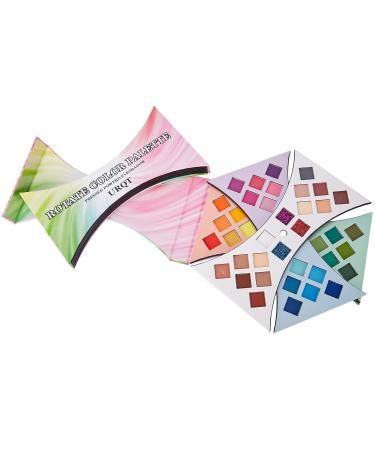 40 Colors Rotate Eyeshadow Palette - ColoUndur Neon Rainbow Matte & Glitter Shades for Professional Makeup | International Shipping Available - Buy Online on GoSupps.com