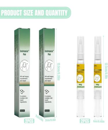 Buy Nail Care Pen Set | 2 Pieces Nail Hardener & Treatment for Healthy Nails - Fast & Effective Repair for Broken Nails & Fungal Infections - Buy Online on GoSupps.com