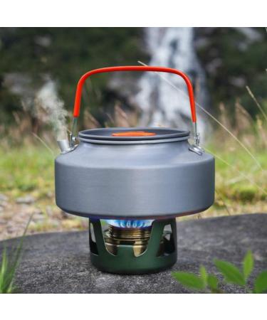 Sunlevo Outdoor Camping Kettle - Lightweight Aluminum Teapot for Hiking & Picnic, 1.1L (Orange) - Buy Online on GoSupps.com