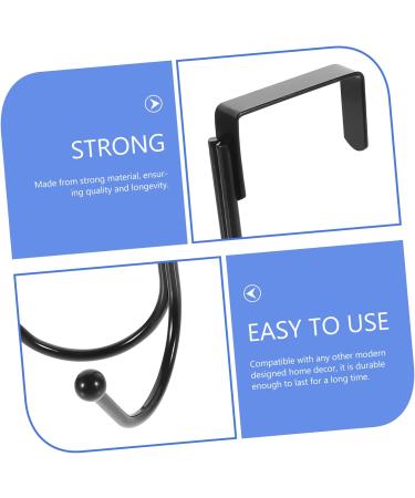 VILLFUL 2pcs Hangers Hats Robes Mount Clothes Rack Over The Door Coat Rack Hook Rack Iron - Buy Online on GoSupps.com