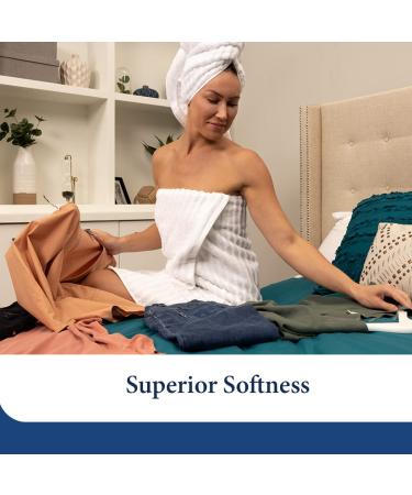 2-Pack Classic Cotton Washcloth Towel Set - Ultra Soft & Absorbent - Grey - Buy Online on GoSupps.com